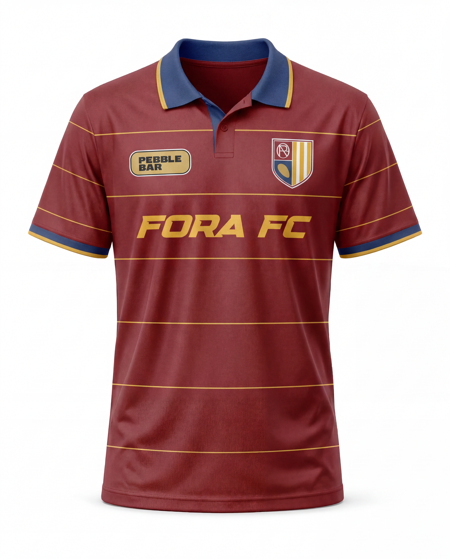 Fora FC Unisex Red Striped Jersey