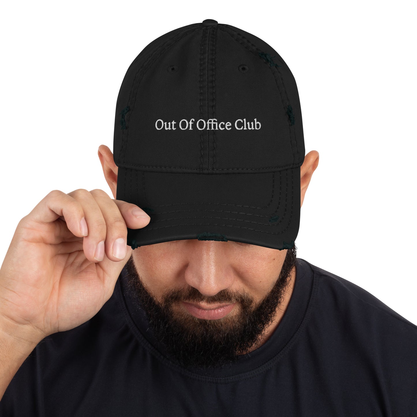 Out of Office Distressed Dad Hat