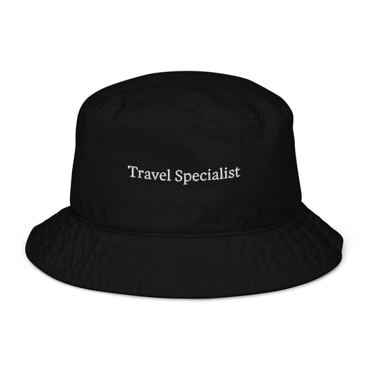 "Travel Specialist" Organic Bucket Hat