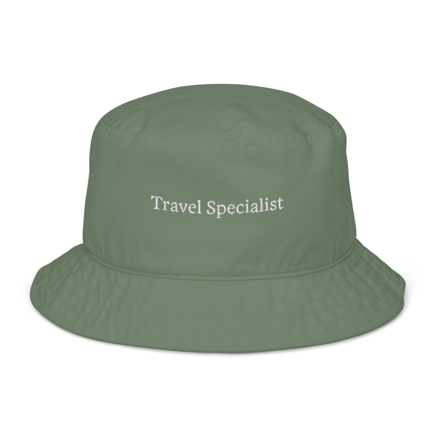 "Travel Specialist" Organic Bucket Hat