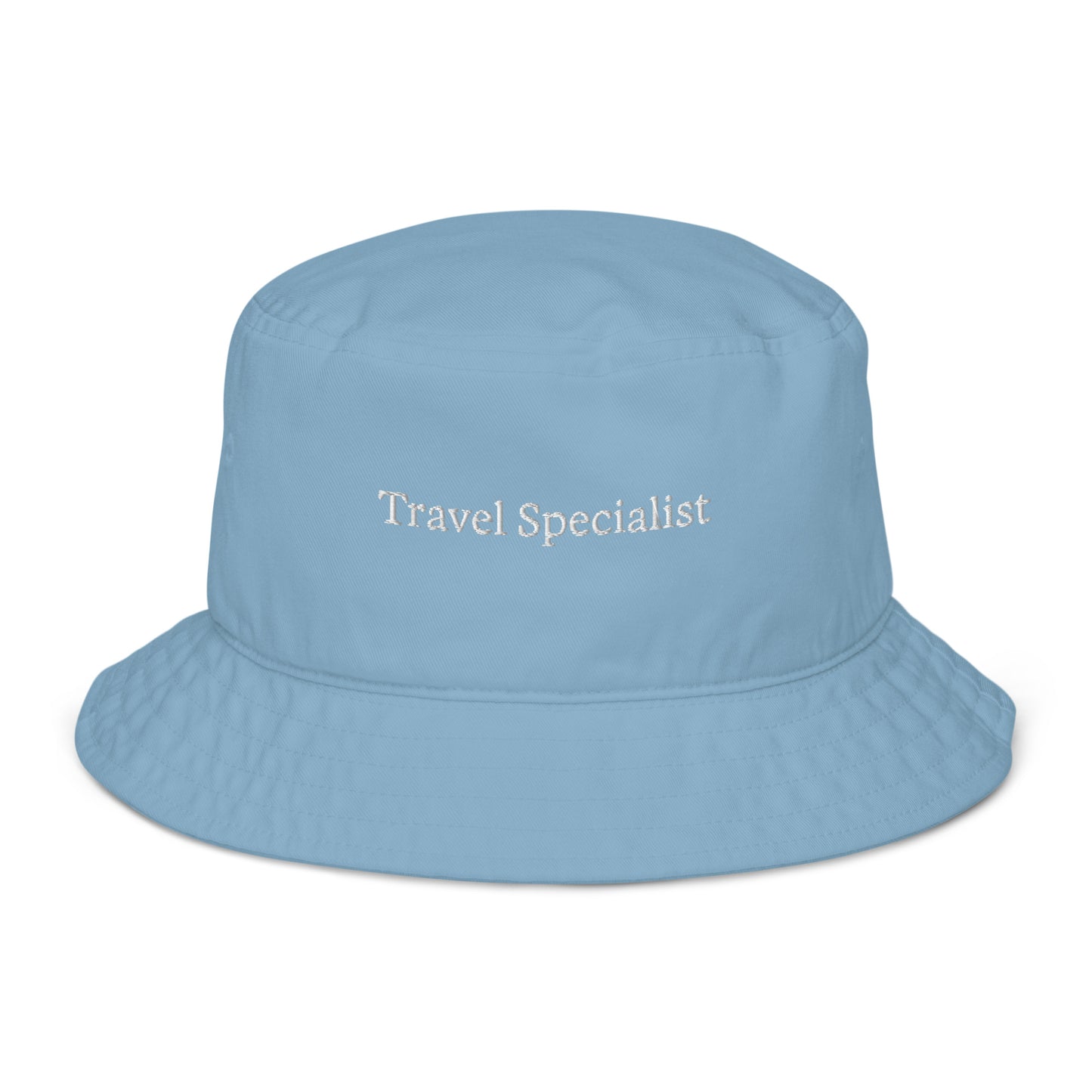 "Travel Specialist" Organic Bucket Hat