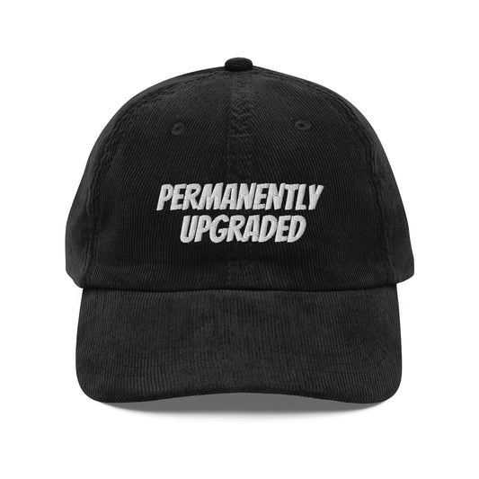 "Permanently Upgraded" Vintage corduroy cap