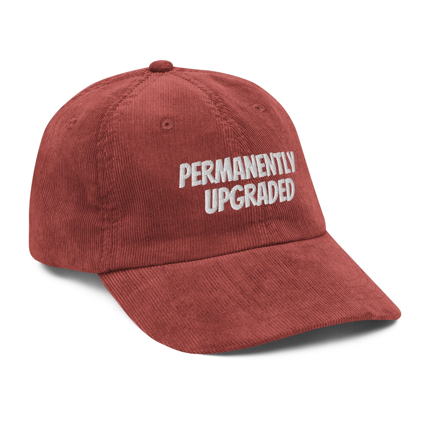 "Permanently Upgraded" Vintage corduroy cap